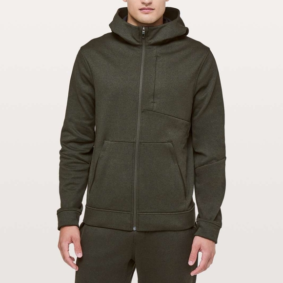 Men's Lululemon City Sweat Zip Hoodie Olive Size Small - Picture 5 of 5